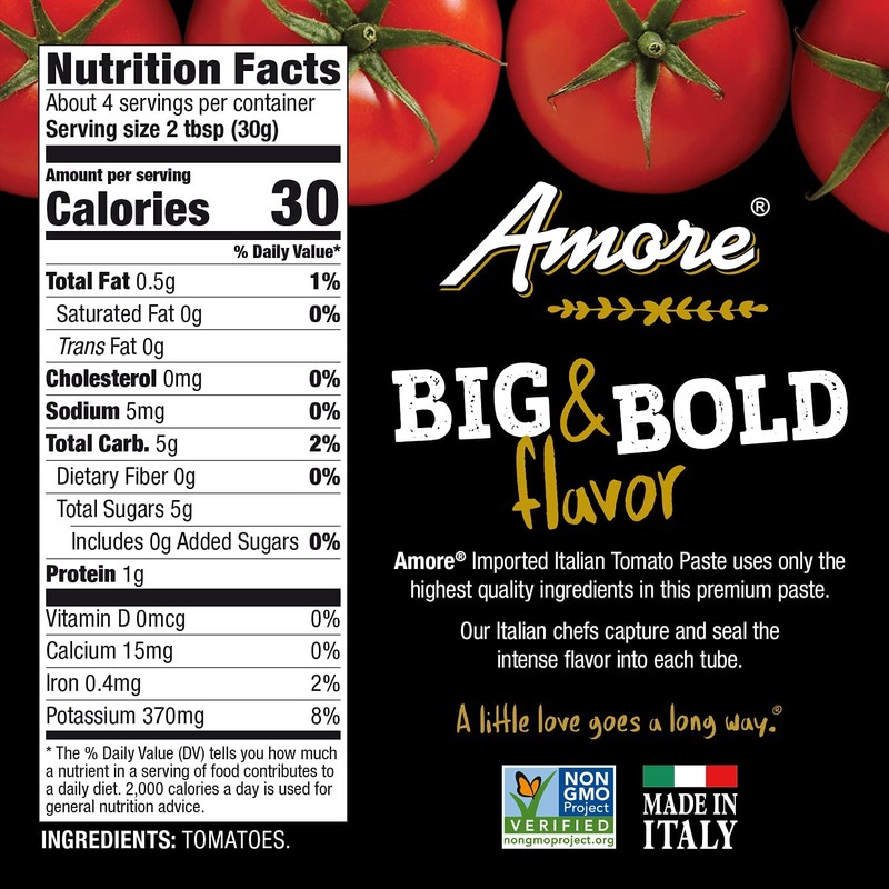 Amore Crowd Favorite - Garlic Paste (3.2oz) & Tomato Paste