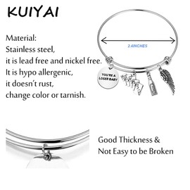 KUIYAI Cartoon Merchandise Gift Alastor Lovers Gift Husk Gift Angel Dust Gift Spider Demon Gift You Are A Loser Baby Bracelet For Anime Fans (LoserBabyBr)