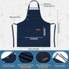 ViEinkaufen 2 Pack Kitchen Apron for Women - Adjustable Cooking