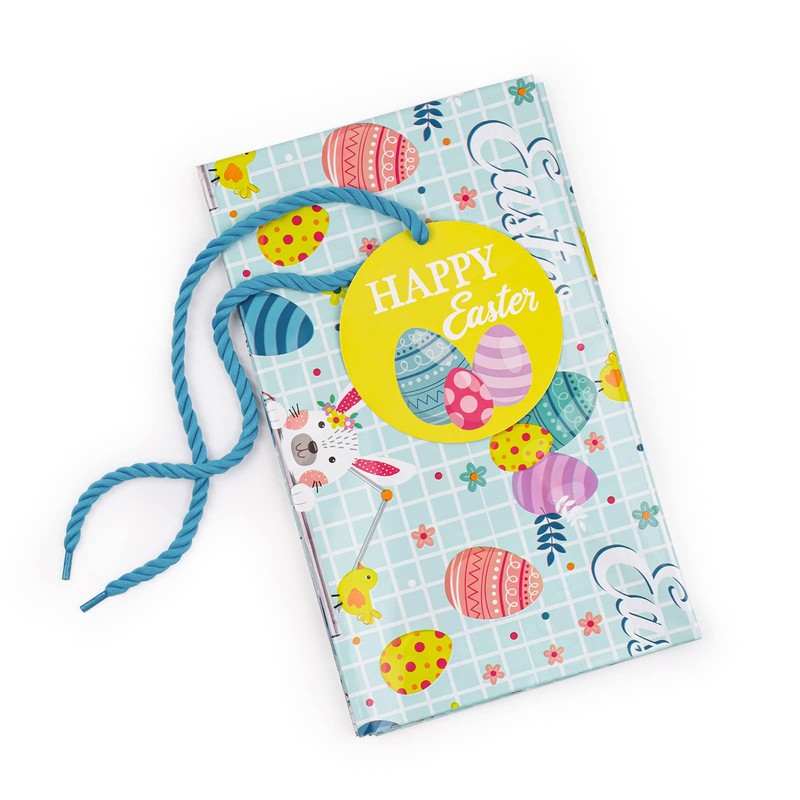 WRAPAHOLIC 56" Large Plastic Gift Bag - Easter Rabbit and