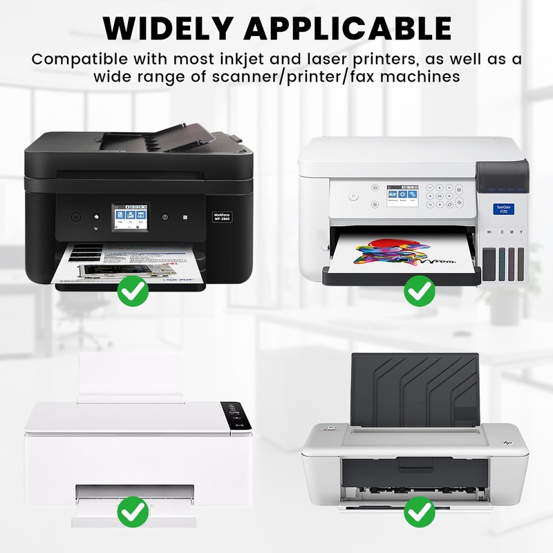 18 PCS Printer Cleaning Sheets, 8.5 x 11 Inches Laser