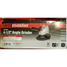 DRILL MASTER Corded 4-1/2 In. 4.3 Amp ( NO GRINDING WHEEL AS STATED ON BOX)