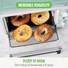 GreenLife Countertop Toaster Oven Air Fryer Stainless Steel, Healthy Ceramic