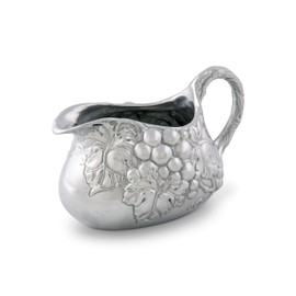 Arthur Court Designs Aluminum Grape Gravy Sauce Boat Bowl 7.5 inch Wide 25 oz