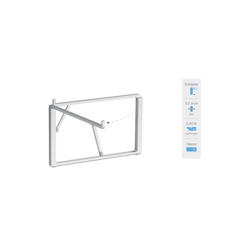Rain Design 10084 mBar Pro+ Foldable Laptop Stand - Silver