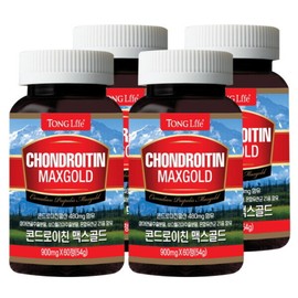 통라이프 () 콘드로이친480mg 맥스골드(2개월x54g)4병 Tong Life Chondroitin 480mg Max Gold (2 months x 54g) 4 bottles
