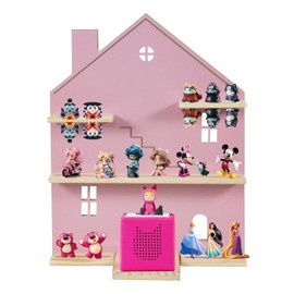 YUXSM Tonie Shelf House for Toniebox,Toniebox Storage for Compatible with Tonie Accessories, Tonie Characters and Tonie Figures,Display Collection, Display Dolls.(Pink)