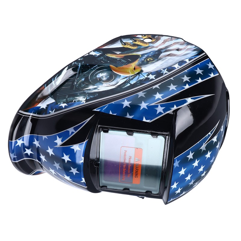 Auto Darkening Welding Helmet Large View Solar Powered Wide Shade