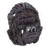 Gorilla Head Sculpture 6.3in Animal Head Figurine Resin Hollow Out
