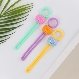 Brcowdp 6-piece bag color sealing rope is suitable for multifunctional sealing ropes such as food bag sealing storage and kitchen bag sealing. Creative binding rope