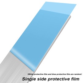 4 Pcs Square Aluminum Flat Bar, 1/8''(3mm) Thickness x 1'' Width x 12'' Length, 6061 General Purpose Plate, T6511 Solid New MLL Stock, for Crafting lndustry, Covered with Protective Film