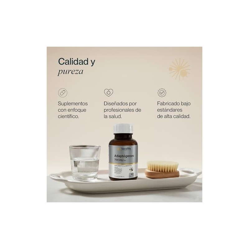 Veralife Adaptogenos Rhodiola Reishi Cordyceps Capsulas 700