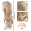 AYNKH Long Blonde Wave Wigs - 27" Curly Hair Wig