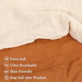 Funda De Almohada De Lactancia Pro Goleem, 100% Muselina