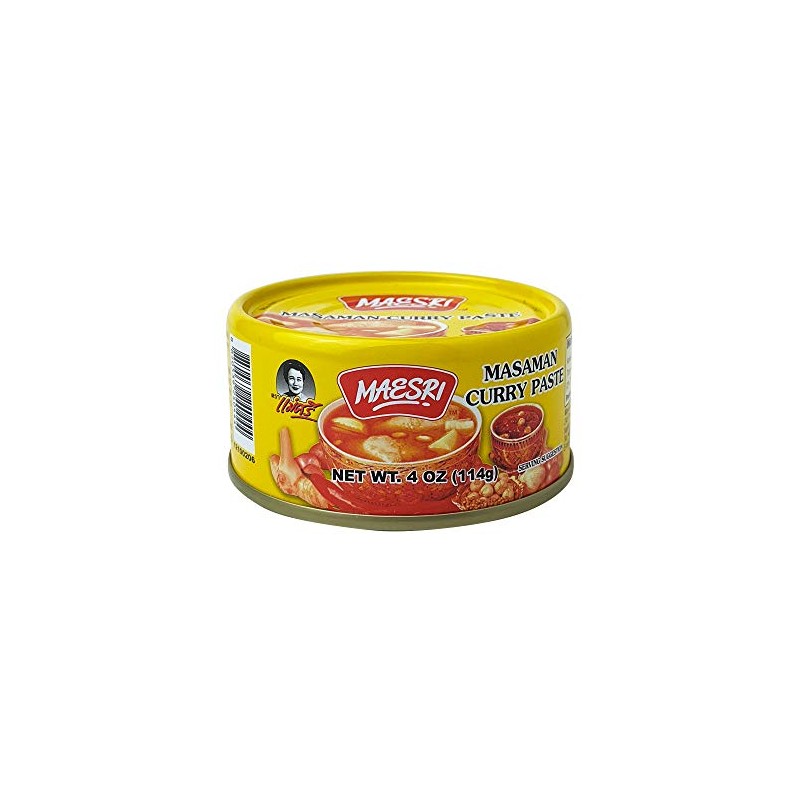 MaeSri Masaman Curry Paste, 4 Ounce (Pack of 48)