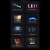 Mini Projector Black 1920x1080 Remote Control Inbuilt Speaker USB Powered