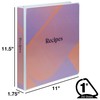 Samsill Recipe Binder Full Page 8.5 x 11 Kit, 1