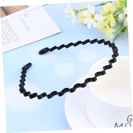 Vaguelly 2pcs Wave Shape Hairband for Unisex Small Wave Lightweight Headbands for Easy Hair Styling Comfortable Portable Hair Accessories for Men and Women