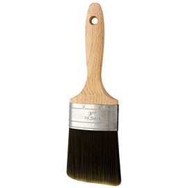 Richard 80738 Oval Angled Paint Brush with Wood Handle, 3"