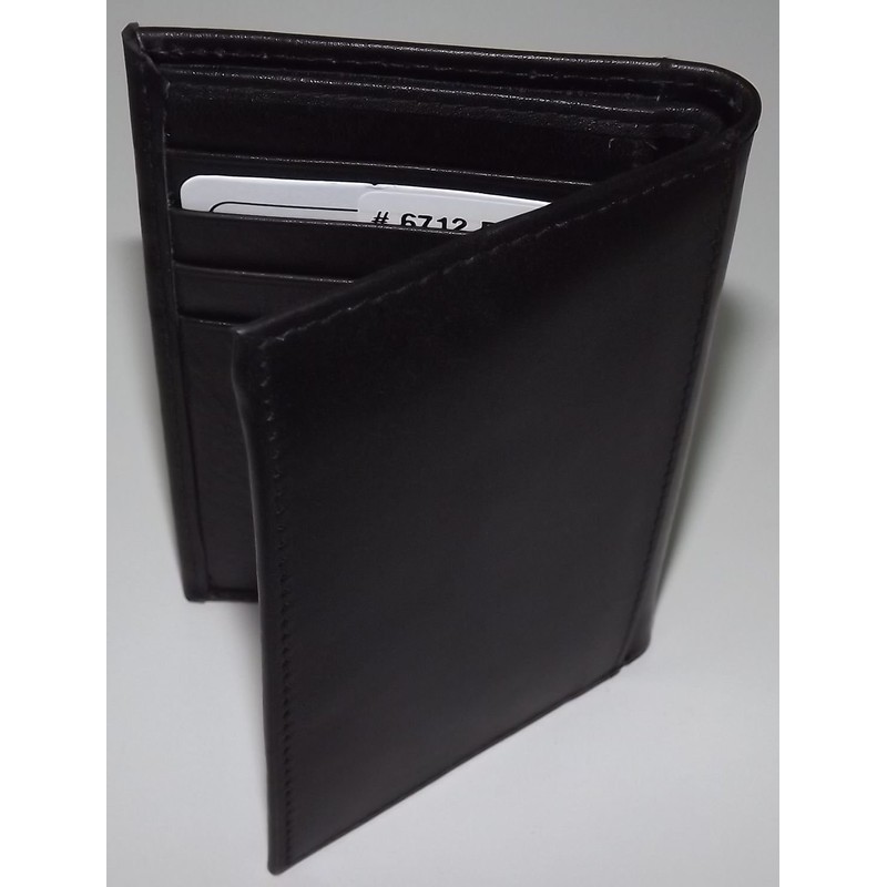 Italia Leather Men's RFID Blocking Front Pocket Wallet with ID