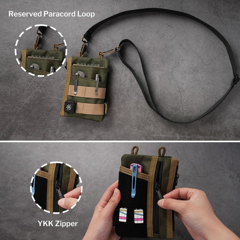 VIPERADE VE18 Small EDC Bag, Small Tool Bag with 6