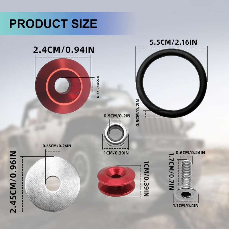 Bumper Quick Release, Bumper Trunk Quick Release Fastener Kit, Quick