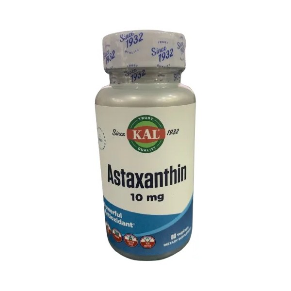 KAL Astaxanthin 10mg (60 VegCaps) - SFN (SuperFoodNutrients) ✨🌿👁️