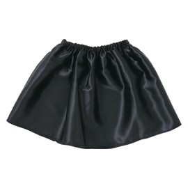 Artec 18576 Children's Costume, Skirt, Soft Satin Skirt, Black