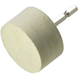 Yanase NFF50 Felt Wheel with Shaft for Impact [0.25 inch (6.35 mm) Shaft] φ2.0 x 1.0 x 0.25 inches (50 x 25 x 6.35 cm)
