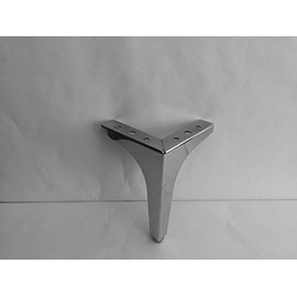 7" Height Straight Metal Chrome Legs (Set of 4)
