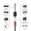 Kjzeex 6 Pack 6.35mm Male Mono Jack Plug to RCA