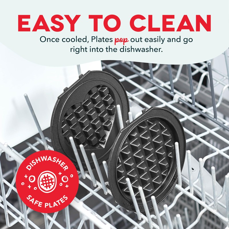 Multi-Plate Mini Maker with Removable Plates and Storage Case