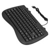 USB Keyboard Durable Plastic 87 Keys KB‑301B Keypads General Ergonomically