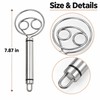 Stainless Steel Dough Whisk for Bread & Baking –Manual Dough