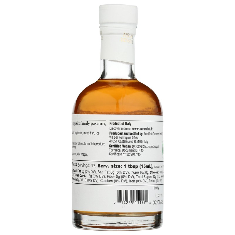 Carandini Bianca Sweet White Vinegar, 8.45 FZ