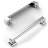Amerdeco 10 Pack Polished Chrome Cabinet Pulls 5 Inch(128mm) Hole