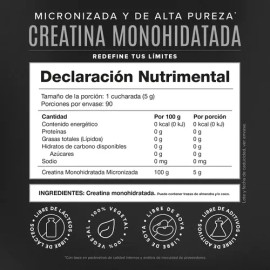 Creatina Monohidratada Pura 3 Botes De 450g 270 Serv Birdman - Sin Sabor                                                                              