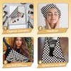 DOODLREAM 2 Sheets Self-Adhesive Magic Cloth Checkered Travel Makeup Bag