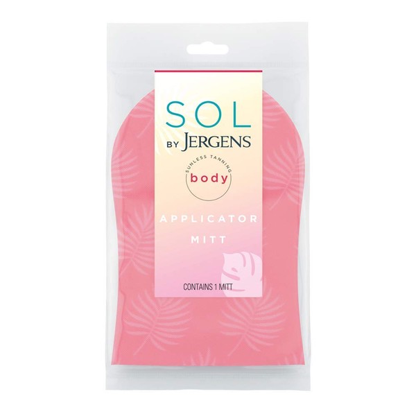 SOL by Jergens Self Tanner Applicator Mitt, Flawless, Streak-free Tanning Blender Glove, Sunless Tanning, Reusable Tanning Mitt Protects Hands