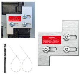 SQUANCHY Generator Interlock Kit Compatible with General Electric GE 150 and 200 Amp Panels, Generator Horizontal Electrical Interlock Kit, 1 1/4 Inches Spacing Between Main and Branch Breaker