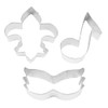 R&M Mardi Gras Cookie Cutter Gift Set. Includes Mardi Gras