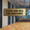 Signs ByLITA Standard Please Ring Bell For Assistance Sign (Blue)