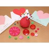 2.36" DIY Craft Strawberry Pin Cushion,Needle Holder Sewing (6 *