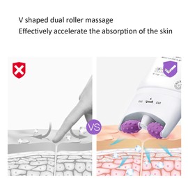 Neck Neck Firming, Nicotinamide Neck with Roll Massager Cream Lifting 120ml Double Roller Anti Aging Neck Lifting Straffende Creme Neck Care Faltenentfernungscreme