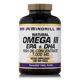 Windmill Natural Omega 3 Epa And Dha 1000 Mg Softgels - 180 Ea