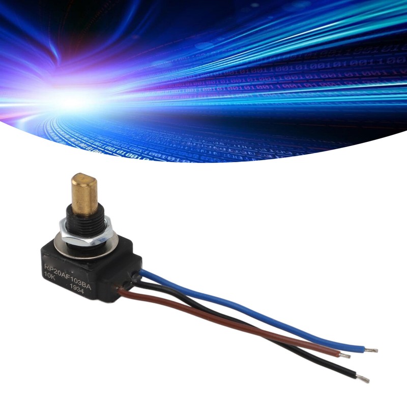 Rotary Potentiometer with Connector Wire 10K Ohm Linear Taper Adjustable