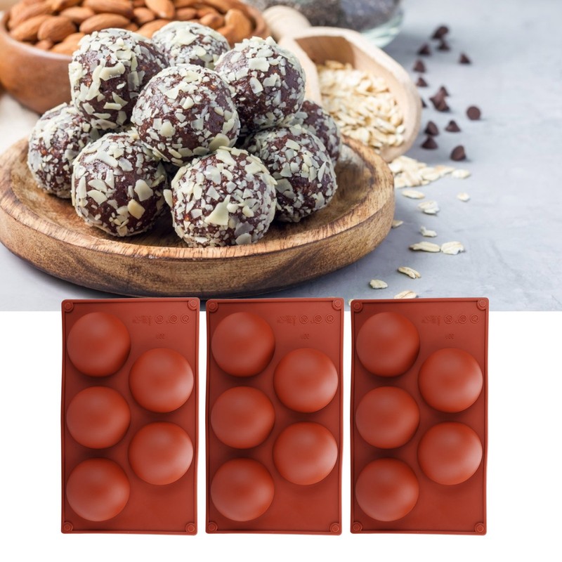 3PCS Semi Sphere Silicone Mold Baking Mold for DIY Making