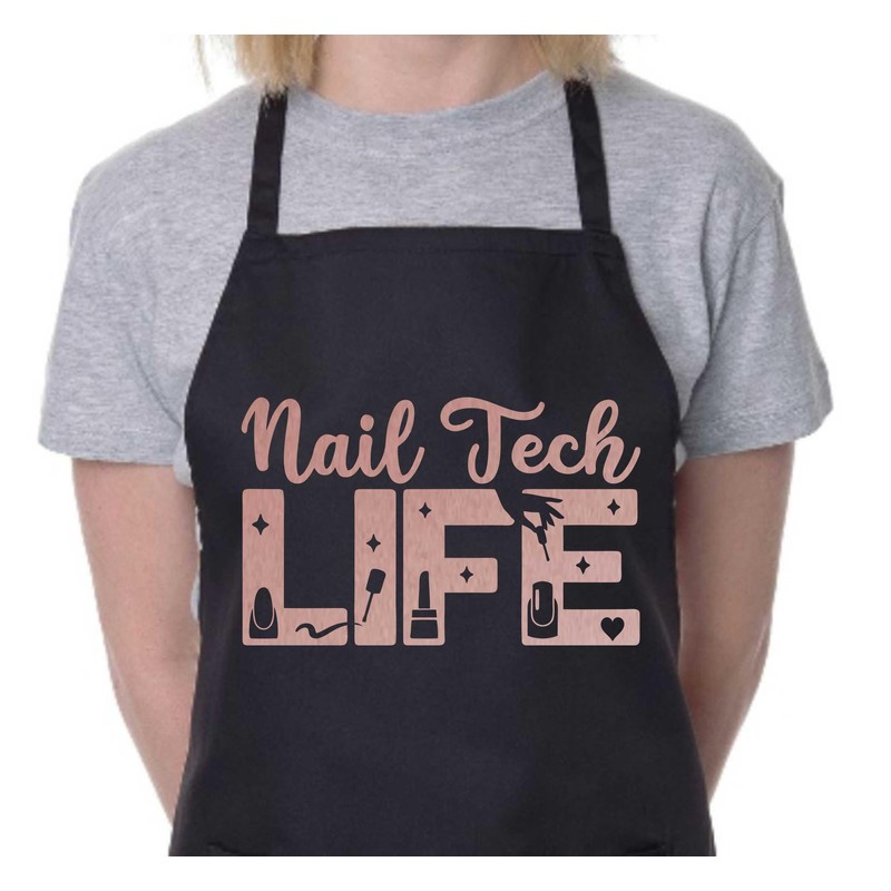 Print4U Apron Nail Tech Life Nail Salon Nail Technician Beauty