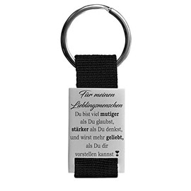 Lieblingsmensch Beautiful keyring with filigree and robust laser engraving model optionally you can personalise the back with your desired text, Motif.