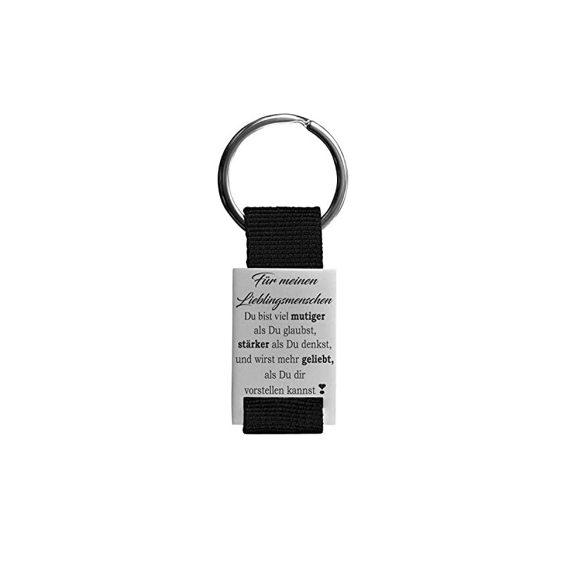 Lieblingsmensch Beautiful keyring with filigree and robust laser engraving model
